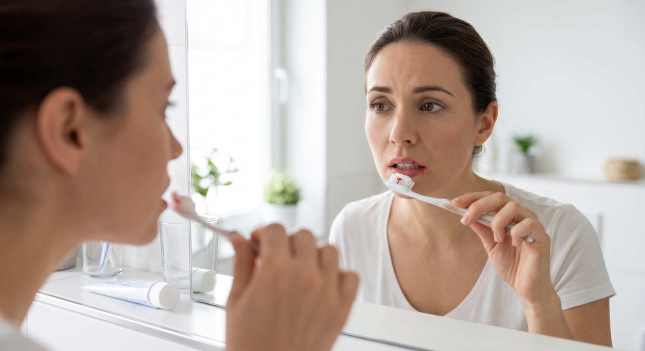 Sangrado de encías mala técnica de cepillado o enfermedad periodontal